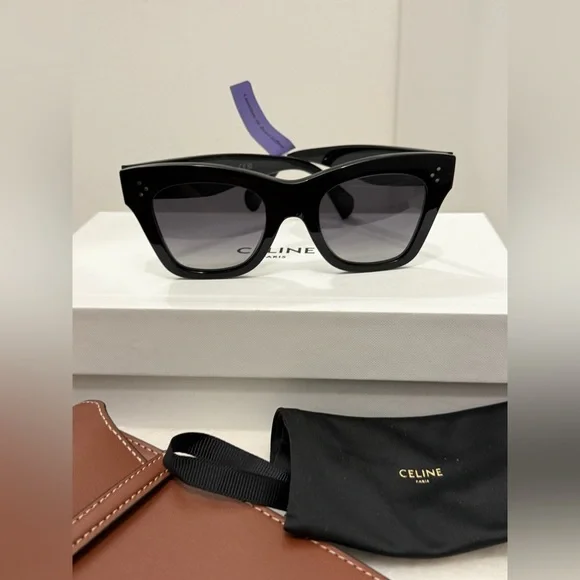 Celine Oversized Black  Sunglasses - Picture 3 of 11